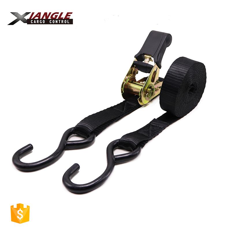 S hook keeper ratchet strap