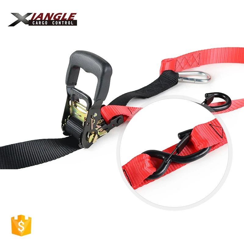 1.5 Inch Heavy-Duty Rubberi-covered Handle Ratchet Tie-down Strap With Velcro Storage Version best