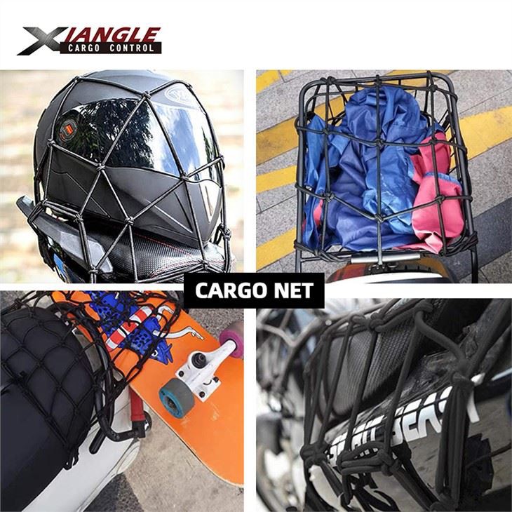 15'' X 15'' Cargo Net With Metal Hooks-rubber Inner Core, Strong And Durable